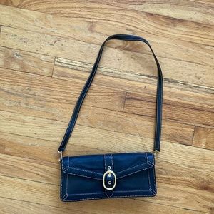 Giani Bernini Buckle Detail Black Purse
